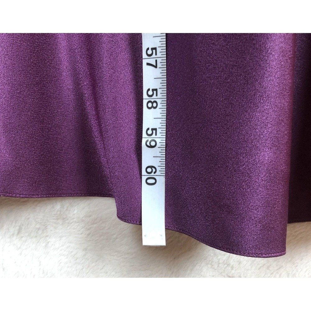JOHN GALLIANO PARIS Bias Cut Gown + Tassel Scarf Sz 10 Purple Made in France EC - Picture 14 of 16